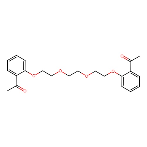1-[2-[2-[2-[2-(2-Acetylphenoxy)ethoxy]ethoxy]ethoxy]phenyl]ethanone structure