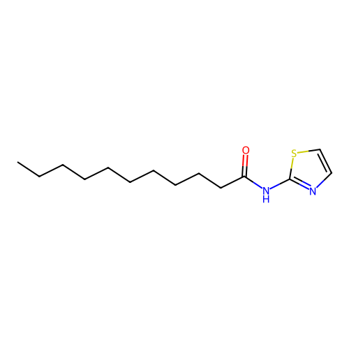 N-(1,3-thiazol-2-yl)undecanamide structure