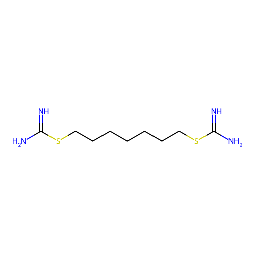 2-(7-Carbamimidoylsulfanyl-heptyl)-isothiourea structure