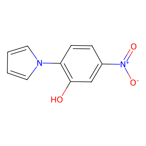 5-nitro-2-(1H-pyrrol-1-yl)phenol structure