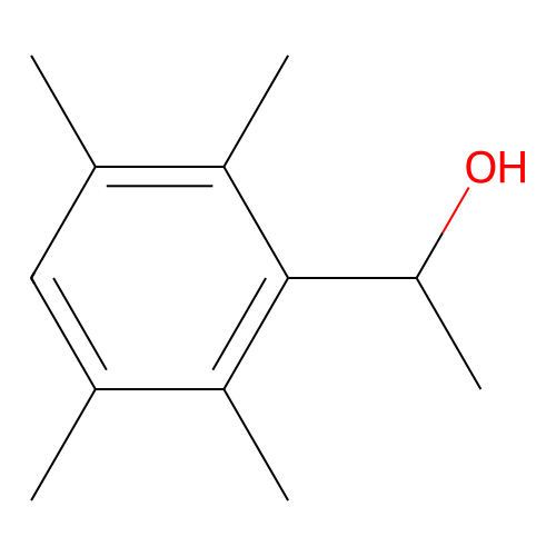 1-(2,3,5,6-Tetramethylphenyl)ethanol structure