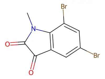 1H-Indole-2,3-dione, 5,7-dibromo-1-methyl- structure