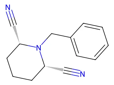 1-Benzylpiperidine-2,6-dicarbonitrile structure