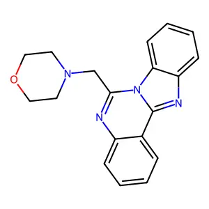 4-(Benzimidazolo[1,2-c]quinazolin-6-ylmethyl)morpholine structure