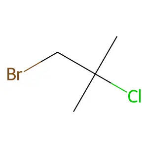 1-Bromo-2-chloro-2-methylpropane structure