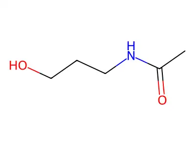 N-(3-hydroxypropyl)acetamide structure