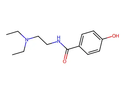 N-[2-(二乙氨基)乙基]-4-羟基苯甲酰胺 structure