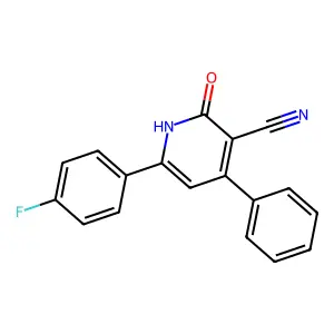 6-(4-Fluorophenyl)-1,2-dihydro-2-oxo-4-phenyl-3-pyridinecarbonitrile structure