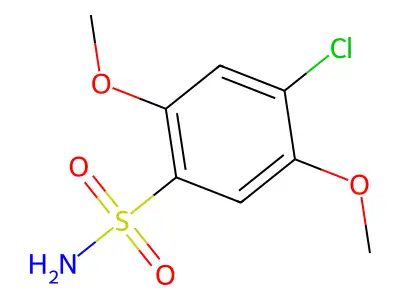4-Chloro-2,5-dimethoxybenzenesulfonamide structure