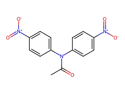 N,N-bis(4-nitrophenyl)acetamide structure