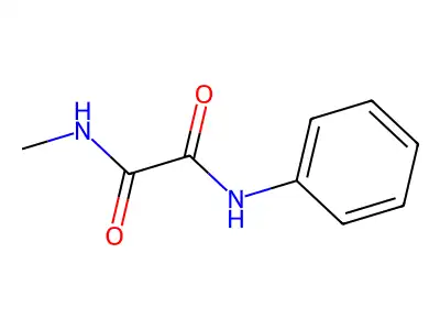 N-methyl-N'-phenylethanediamide structure