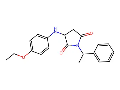 3-((4-Ethoxyphenyl)amino)-1-(1-phenylethyl)pyrrolidine-2,5-dione structure