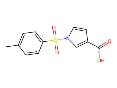 1-(4-methylbenzenesulfonyl)-1H-pyrrole-3-carboxylic acid structure