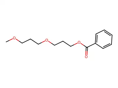 Propanol, (2-methoxymethylethoxy)-, benzoate structure