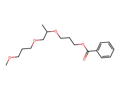 Propanol, (2-(2-methylmethylethoxy)methylethoxy)-, benzoate structure