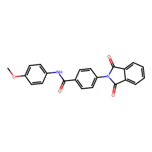 4-(1,3-dioxo-2,3-dihydro-1H-isoindol-2-yl)-N-(4-methoxyphenyl)benzamide structure