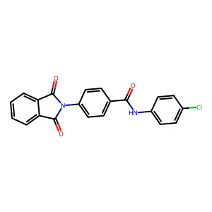N-(4-chlorophenyl)-4-(1,3-dioxoisoindol-2-yl)benzamide structure