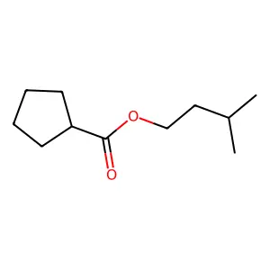 Isopentyl cyclopentanecarboxylate structure