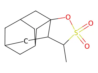 (5r,7R,9S,10ar)-3-methyloctahydro-3H-5,9:7,10a-dimethanocyclonona[d][1,2]oxathiole 2,2-dioxide structure