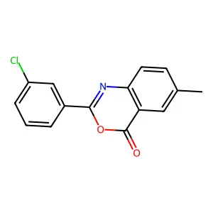2-(3-Chlorophenyl)-6-methyl-4H-3,1-benzoxazin-4-one structure