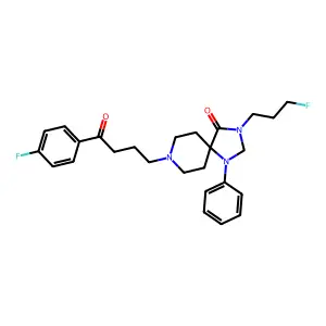 N-(3-fluoropropyl)spiroperidol structure