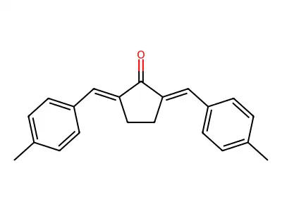2,5-Bis-(4-methyl-benzylidene)-cyclopentanone structure