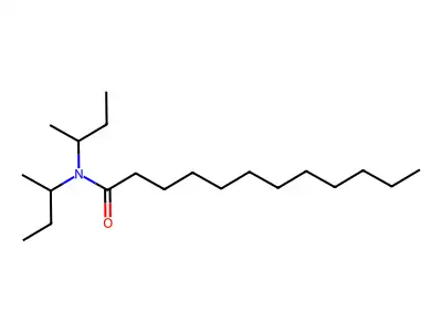 Dodecanamide, N,N-bis(1-methylpropyl)- structure
