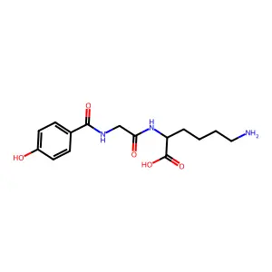 4-Hydroxybenzoylglycyllysine structure