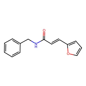 (2E)-N-benzyl-3-(furan-2-yl)prop-2-enamide structure