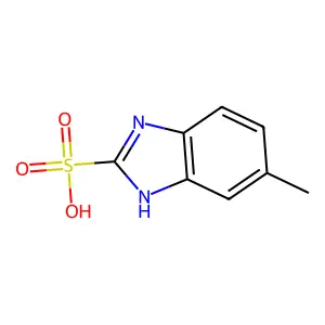 5-methyl-1H-benzimidazole-2-sulfonic acid structure