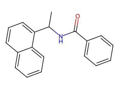 Benzamide, N-[1-(1-naphthalenyl)ethyl]- structure