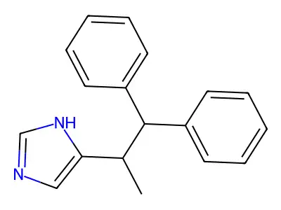 1H-Imidazole, 4-(1-methyl-2,2-diphenylethyl)- structure
