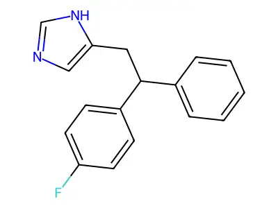1H-Imidazole, 4-(2-(4-fluorophenyl)-2-phenylethyl)- structure