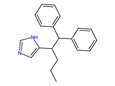 1H-Imidazole, 4-(1-(diphenylmethyl)butyl)- structure