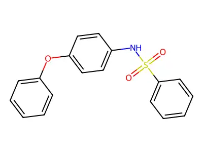 N-(4-phenoxyphenyl)benzenesulfonamide structure