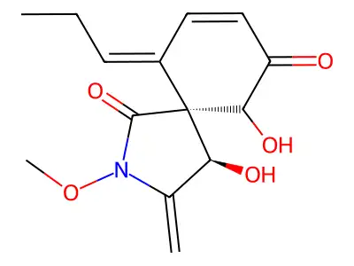 Spirostaphylotrichin A structure