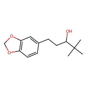 Alpha-1,1-dimethylethyl-1,3-benzodioxole-5-propanol structure
