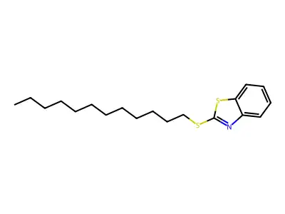 Benzothiazole, 2-(dodecylthio)- structure