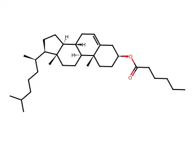 Cholest-5-en-3-ol (3beta)-, hexanoate structure