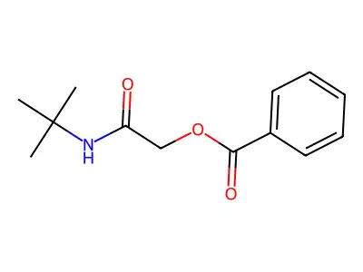 2-(tert-Butylamino)-2-oxoethyl benzoate structure