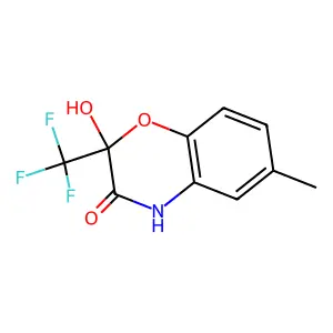 2-Hydroxy-6-methyl-2-(trifluoromethyl)-2H-1,4-benzoxazin-3(4H)-one structure