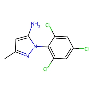 3-Methyl-1-(2,4,6-trichlorophenyl)-1H-pyrazol-5-amine structure
