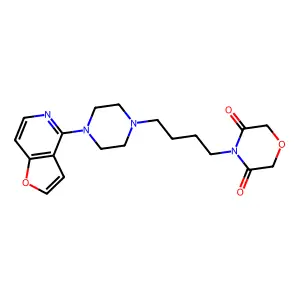 3,5-Morpholinedione, 4-(4-(4-furo(3,2-c)pyridin-4-yl-1-piperazinyl)butyl)- structure