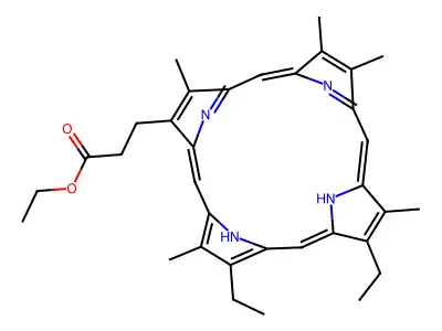 Methylpyrroporphyrin XXI ethyl ester structure