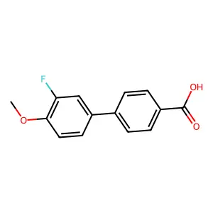 4-(3-Fluoro-4-methoxyphenyl)benzoic acid structure