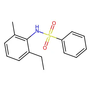 N-(2-乙基-6-甲基苯基)苯磺酰胺 structure
