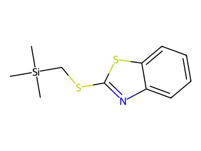 Benzothiazole, 2-[[(trimethylsilyl)methyl]thio]- structure