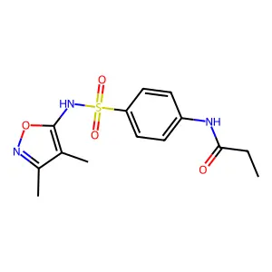 N-{4-[(3,4-dimethyl-1,2-oxazol-5-yl)sulfamoyl]phenyl}propanamide structure