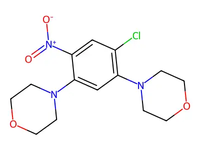 1-Chloro-2,4-dimorpholino-5-nitrobenzene structure