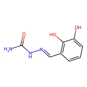 Hydrazinecarboxamide, 2-[(2,3-dihydroxyphenyl)methylene]- structure